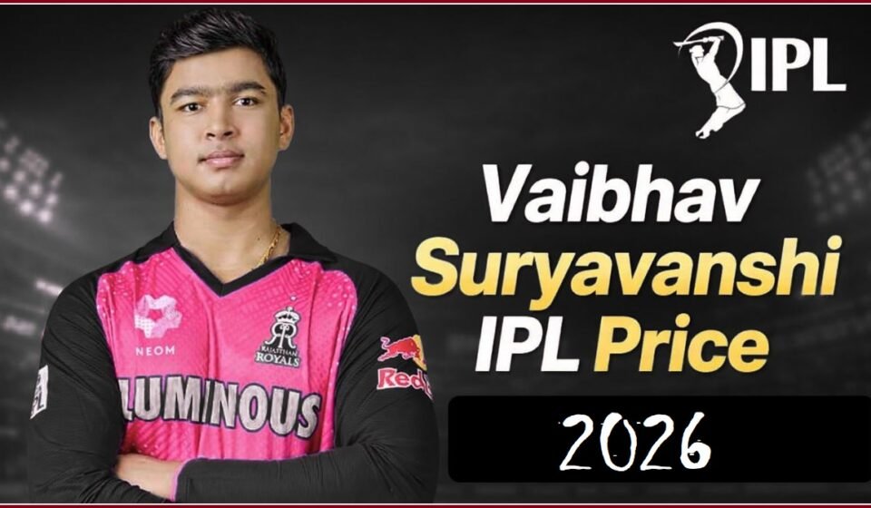 Vaibhav Suryavanshi IPL Price 2026
