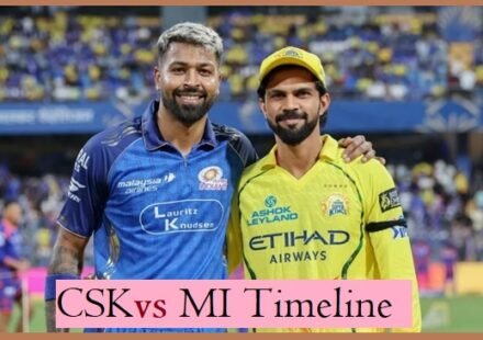 Chennai Super Kings vs Mumbai Indians timeline
