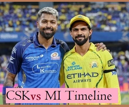 Chennai Super Kings vs Mumbai Indians timeline