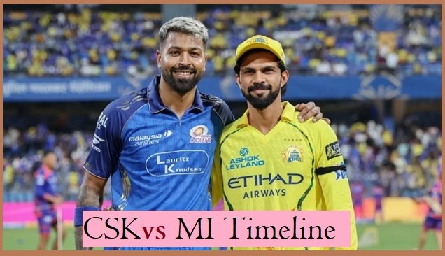 Chennai Super Kings vs Mumbai Indians timeline